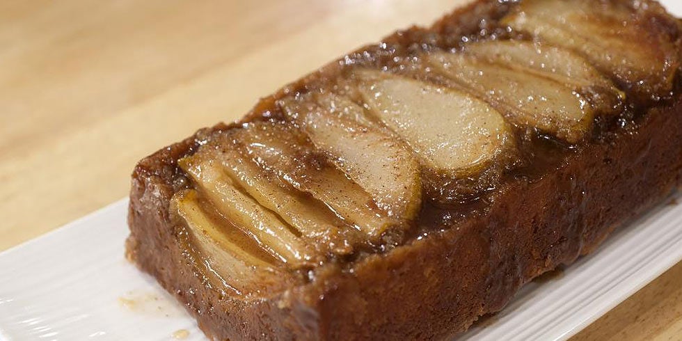 Upside Down Pear Coffee Cake